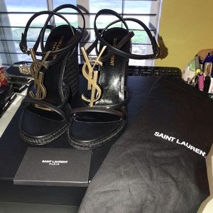 Saint Laurent YSL Wedge Heel